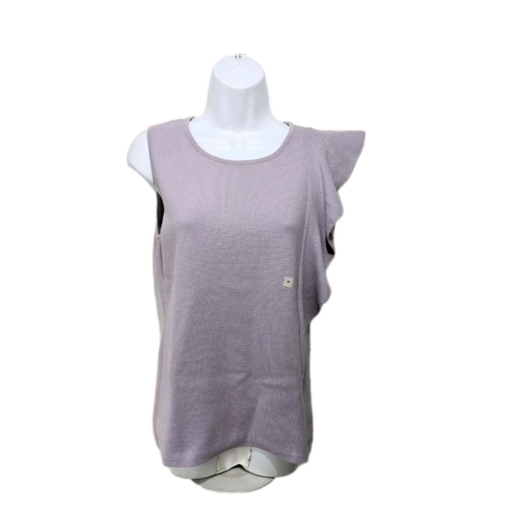 NEW NWT Ann Taylor Sleeveless Pullover Sweater M Purple City Elegant Dressy Casu